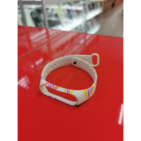 Ремешок Принт Mi Band 3/4 Сердца Белый