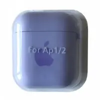 Чохол для AirPods 1/2 Microfiber Logo Гліцин
