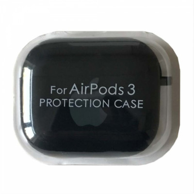 Чохол для AirPods 3 Microfiber Logo Чорний