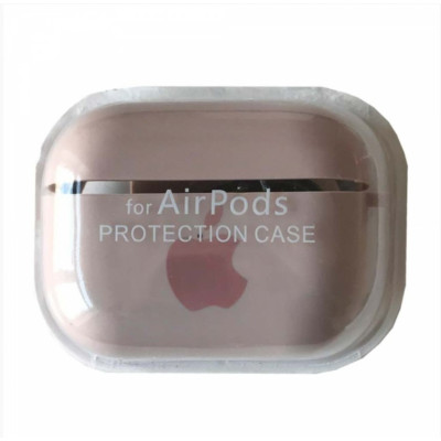 Чохол для навушників AirPods 3 Microfiber Logo Рожевий Пісок