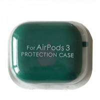 Чехол для наушников AirPods Pro Microfiber Logo Темно-зеленый