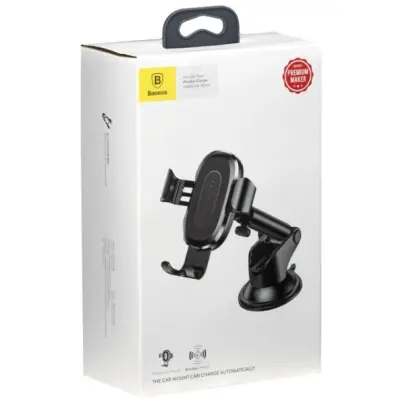 Автотримач Baseus Gravity Osculum WXYL-A01 Wireless Чорний Автотримач Baseus Gravity Osculum WXYL-A01 Wireless Чорний