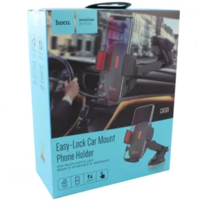 Автотримач Hoco CAD01 Black/Red, Чорний/Червоний Автотримач Hoco CAD01 Black/Red, Чорний/Червоний