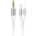 Кабель AUX Hoco UPA22 1м Белый (3.5 male to Lightning)