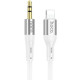 Кабель AUX Hoco UPA22 1м Белый (3.5 male to Lightning)