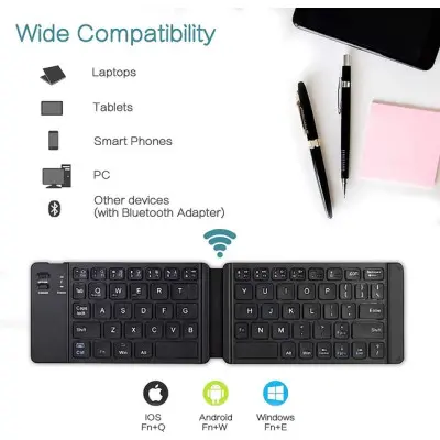 Клавіатура бездротова Jeqang JB-829 Black, Чорний