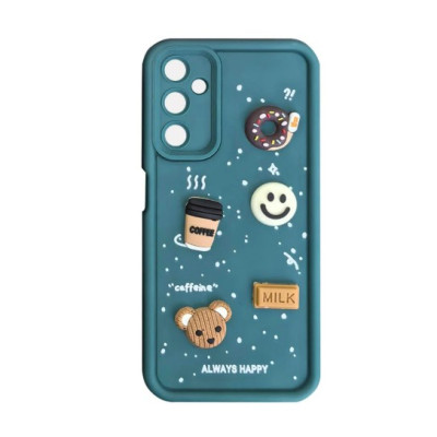 Чехол Накладка Pretty Things Xiaomi Redmi 13C/Poco C65 Зеленая (Pine Green)/ Always Happy