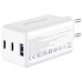 Сетевое зарядное устройство Proove Pocket GAN 65W (2Type-C+USB) White, Белый
