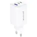 Сетевое зарядное устройство Proove Pocket GAN 65W (2Type-C+USB) White, Белый