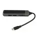 USB хаб H-388 5in1 Type-C на 3xUSB+ TF/SD Grey, Серый