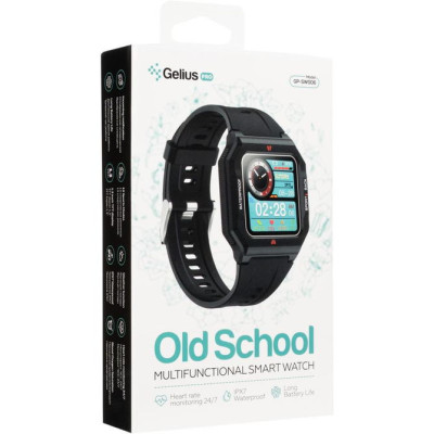 Смарт годинник Gelius Pro GP-SW006 Old School IPX7 Black, Чорний