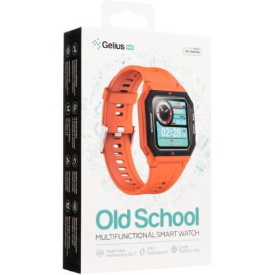 Смарт годинник Gelius Pro GP-SW006 Old School IPX7 Red, Червоний