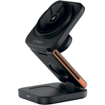 Бездротовий зарядний пристрій Gelius Gravico 3in1 GP-WC014 Black, Чорний Бездротовий зарядний пристрій Gelius Gravico 3in1 GP-WC014 Black, Чорний