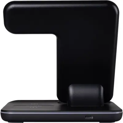 Бездротовий зарядний пристрій Gelius 3in1 GP-AWC01 15W Black, Чорний