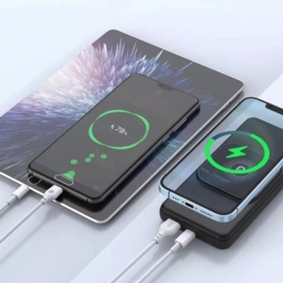 Універсальна мобільна батарея Повербанк XO PR161 15W magnetic wireless 10000mAh Чорний, Black