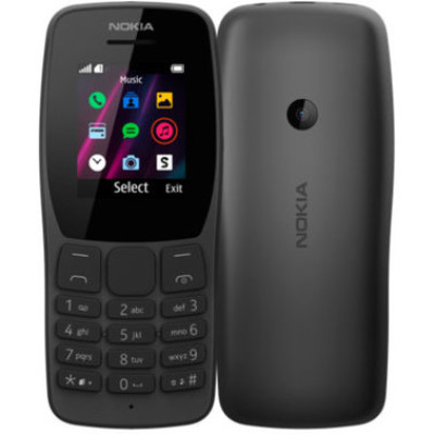 Мобільний телефон Nokia 110 Dual Sim Black, чорний