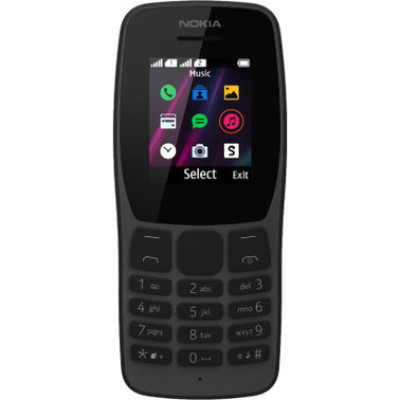 Мобільний телефон Nokia 110 Dual Sim Black, чорний