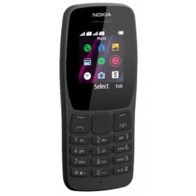 Мобильный телефон Nokia 110 Dual Sim Black, черный