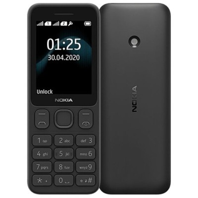 Мобільний телефон Nokia 125 Dual Sim Black, чорний