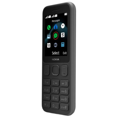 Мобільний телефон Nokia 125 Dual Sim Black, чорний