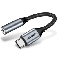 Перехідник аудіокабель UGREEN AV142 Type-C - 3.5 Темно-сірий Перехідник аудіокабель UGREEN AV142 Type-C - 3.5 Темно-сірий