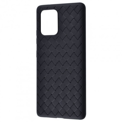 Чохол накладка Weaving Samsung G985 (S20+) Чорна