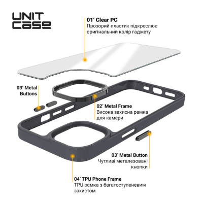 Чехол накладка Armorstandart Unit iPhone 13 Mini Черная