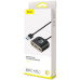 USB хаб Baseus Square Round (3USB+1USB 3.0) Black, Чорний