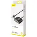 USB хаб Baseus Square Round (3USB+1USB 3.0) Black, Чёрный