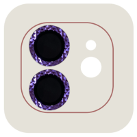 Защитное стекло на камеру Metal Shine iPhone 11/12/12 mini Фиолетовое Защитное стекло на камеру Metal Shine iPhone 11/12/12 mini Фиолетовое