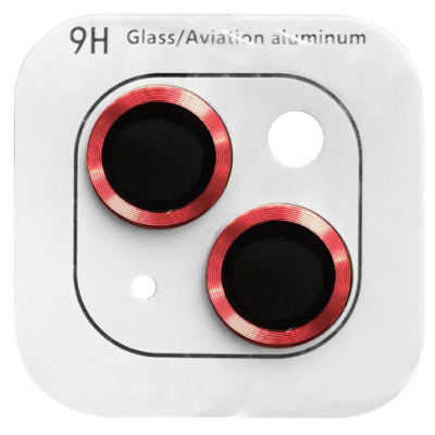 Защитное стекло на камеру Metal iPhone 14/14 Plus Красное
