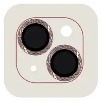 Защитное стекло на камеру Metal Shine iPhone 13/13 mini Розовое