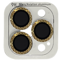 Захисне скло на камеру Metal Shine iPhone 13 Pro/13 Pro Max Золоте Захисне скло на камеру Metal Shine iPhone 13 Pro/13 Pro Max Золоте