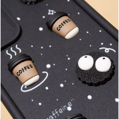 Чехол накладка Pretty Things Samsung A155 (A15) Черная/Кофе
