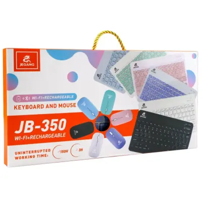 Клавіатура + миша бездротова Jeqang JB-350 Фіолетова