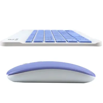 Клавіатура + миша бездротова Jeqang JB-350 Фіолетова