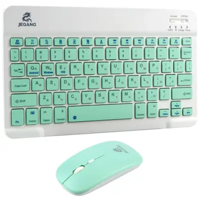 Клавіатура + миша бездротова Jeqang JB-350 Зелена