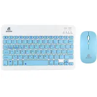 Клавіатура + миша бездротова Jeqang JB-350 Блакитна