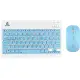 Клавіатура + миша бездротова Jeqang JB-350 Блакитна