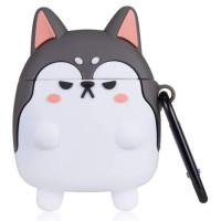 Чохол для навушників AirPods 3D Хаскі Чохол для навушників AirPods 3D Хаскі