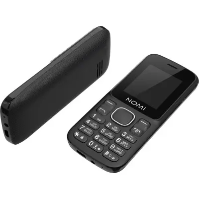 Кнопковий телефон Nomi i188s Black, чорний
