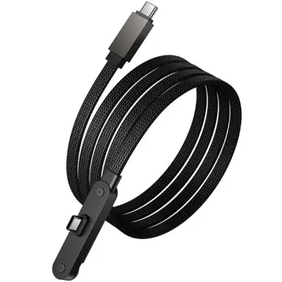 Кабель Hoco U150 Type-C to Type-C 60W 1,2м Черный Кабель Hoco U150 Type-C to Type-C 60W 1,2м Черный
