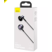 Проводные наушники вкладыши-гарнитура Baseus Encok H19 Wired Earphone 3.5mm Black, черный