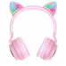 Беспроводные наушники Bluetooth Hoco W27 Cat Ear Wireless Headphones Pink, розовый