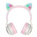 Беспроводные наушники Bluetooth Hoco W27 Cat Ear Wireless Headphones Pink-Grey, розово-серый Беспроводные наушники Bluetooth Hoco W27 Cat Ear Wireless Headphones Pink-Grey, розово-серый