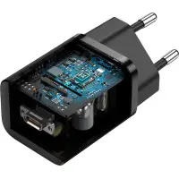 Сетевое зарядное устройство Baseus Super Si 25W PD Black, Чёрный Сетевое зарядное устройство Baseus Super Si 25W PD Black, Чёрный