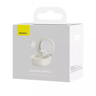 Безпровідні навушники Baseus Bowie WM02 TWS Bluetooth 5.3 White, білий