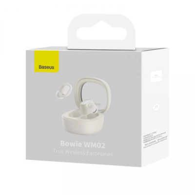 Беспроводные наушники Baseus Bowie WM02 TWS Bluetooth 5.3 White, белый