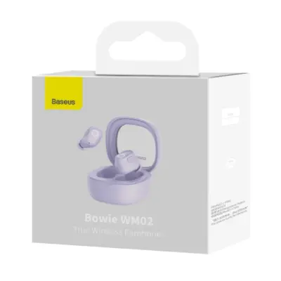 Беспроводные наушники Baseus Bowie WM02 TWS Bluetooth 5.3 Violet, фиолетовый
