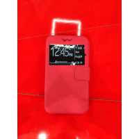 Чохол-книжка Універсальна 5.5" Червона (Силіконова основа) (Уцінка)